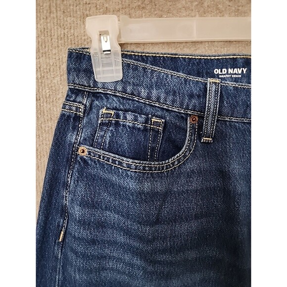 Old Navy Women's Classic Blue Wide Leg Jeans - Picture 4 of 11